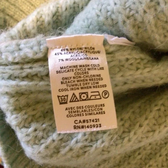 DONATED - Cozy Women's Sweater Collection - Blue, Yellow, Green - Picture 3 of 5